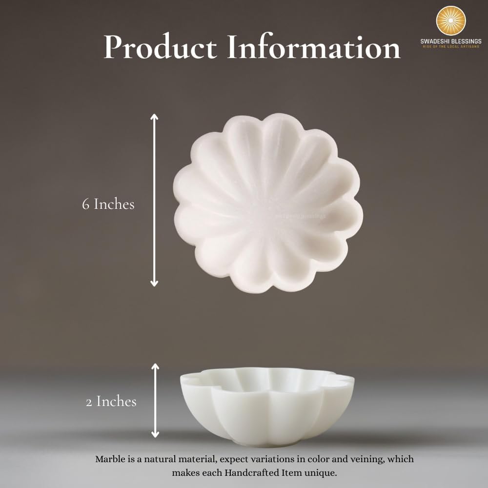 Ruffle Scalloped Fluted Key/Fruit Ring Dish / 6 Inches / White