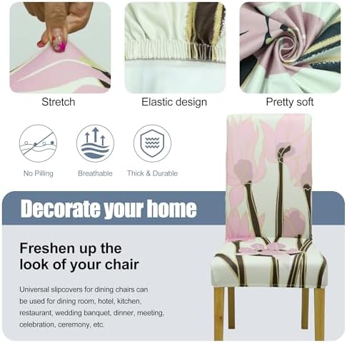 Dining Chair Covers, Stretch Seat Covers, Washable Furniture Protector