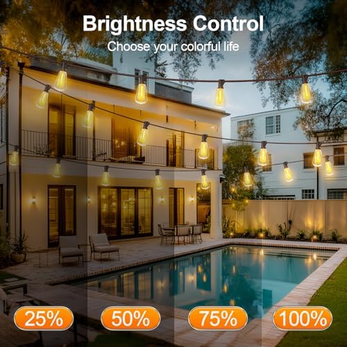 Outdoor Lights String Patio Outside - 100ft 30M LED Waterproof Light ST38