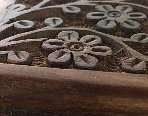 GIFT IDEAS~ Handmade Wooden Box by ~ for storing Jewelry / 4 x 6 / Floral Carved