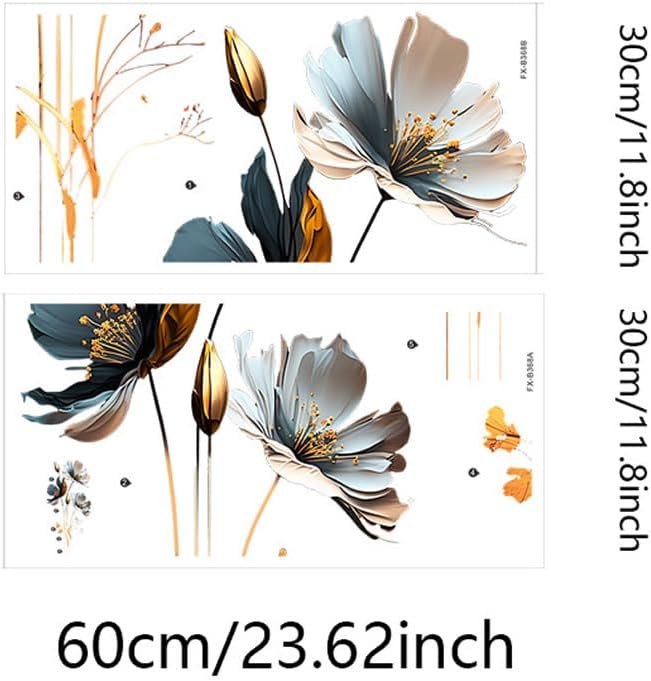 3D Wall Stickers DIY Flower Wall Decal Removable Waterproof Wall Art Decor / Floral