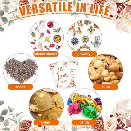 Reallnaive 24 Sets Wedding Favor Flower Seeds Let Love Grow Seed Packets