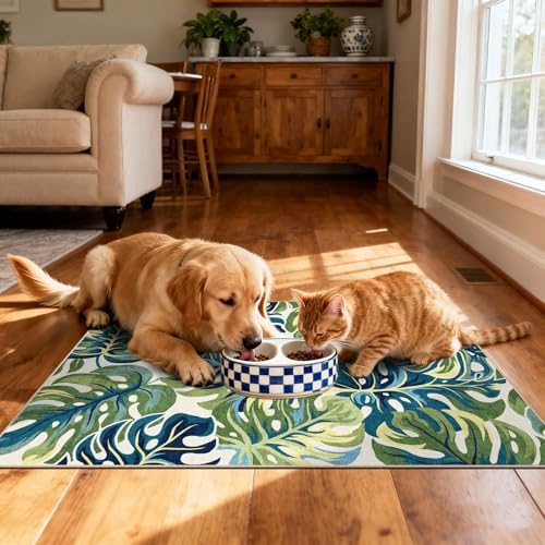 Boho Outdoor Rug - 28" x 43" Front Door Mat Indoor Outside Entrance