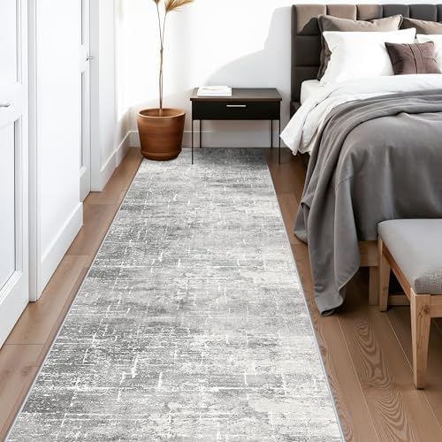 2'6x14 Abstract Kitchen Area Rugs: Farmhouse Washable Non-Slip Long Hallway Rug Soft Stain-Resistant Entryway Bathroom