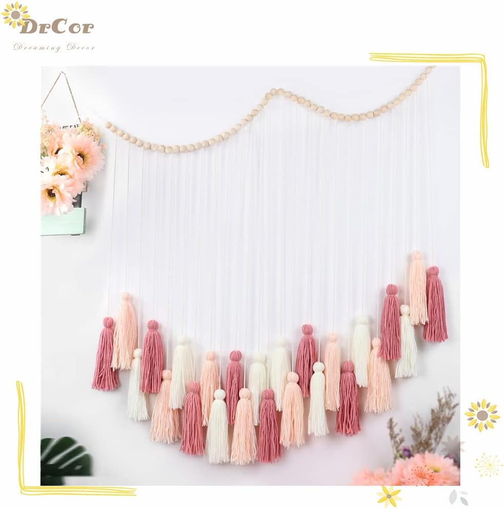 DrCor Macrame Wall Hanging / Blush Pink