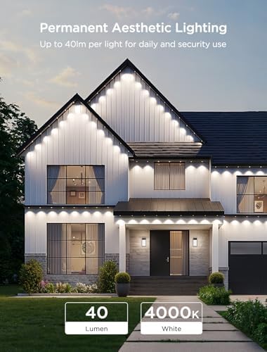 Govee Permanent Outdoor Lights 2, 100ft RGBIC Outdoor Lights with 100 Modes