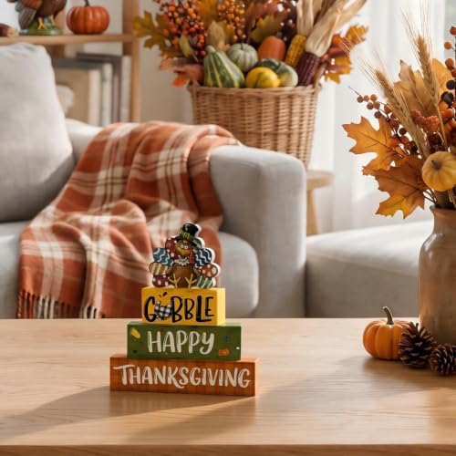 Smile Thanksgiving Wooden Block Decor