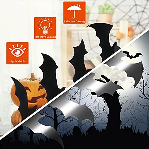 Flutesan 28 Pieces Halloween Bats Car Magnet 4 Sizes, Black