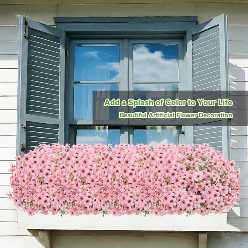 13 Bundles Artificial Flowers for Outdoors Summer Decoration