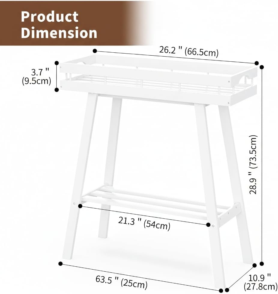 BAMBANG Bamboo Plant Stand Indoor, 2 Tier Small Plant Table, Tall Plant Stand for Indoor Plants, Window Sill Plant