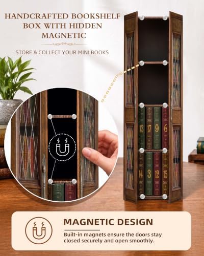 Mini Book Advent Calendar 2026 for Book Lovers, Christmas Tree Decor Books