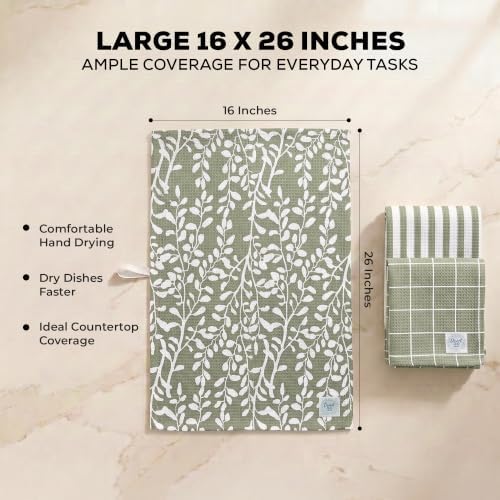 Kitchen Towels, Dish Towels for Kitchen, 3 Pc Kitchen Towel Set