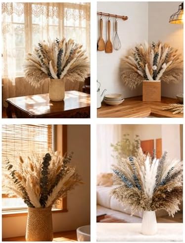 Dried Flowers / Light Brown / Set of 120