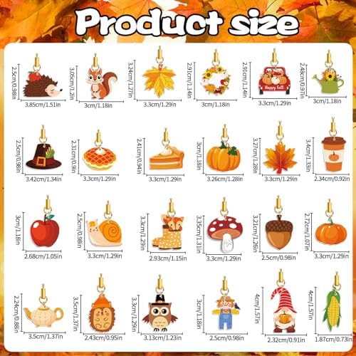 36Pcs Fall Tree Ornaments Double Side Acrylic Autumn Hanging Decor