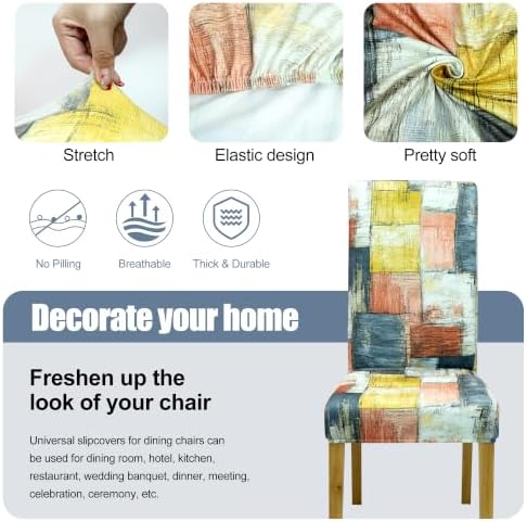 Dining Chair Covers, Stretch Seat Covers, Washable Furniture Protector
