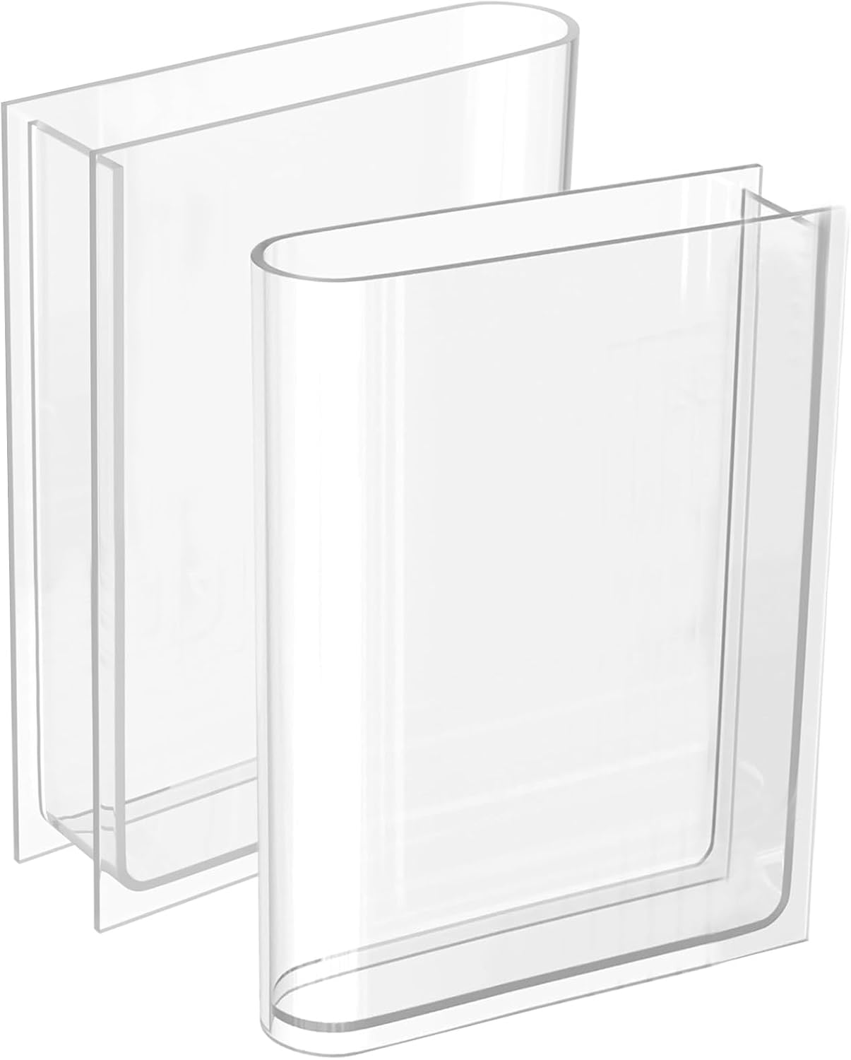 Acrylic Book Vases for Flowers / Set of 2