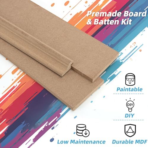 MDF Accent Wall Panel / 189 x 54 / Log Color
