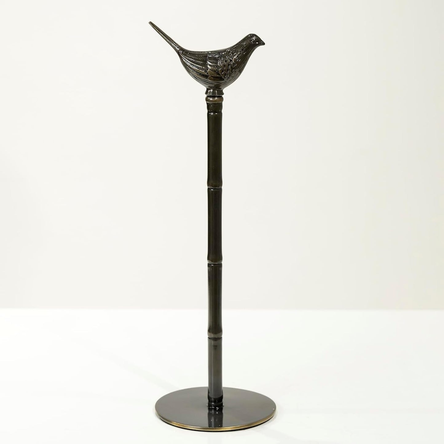 1 Luxurious Brass Paper Towel Holder countertop (Black)