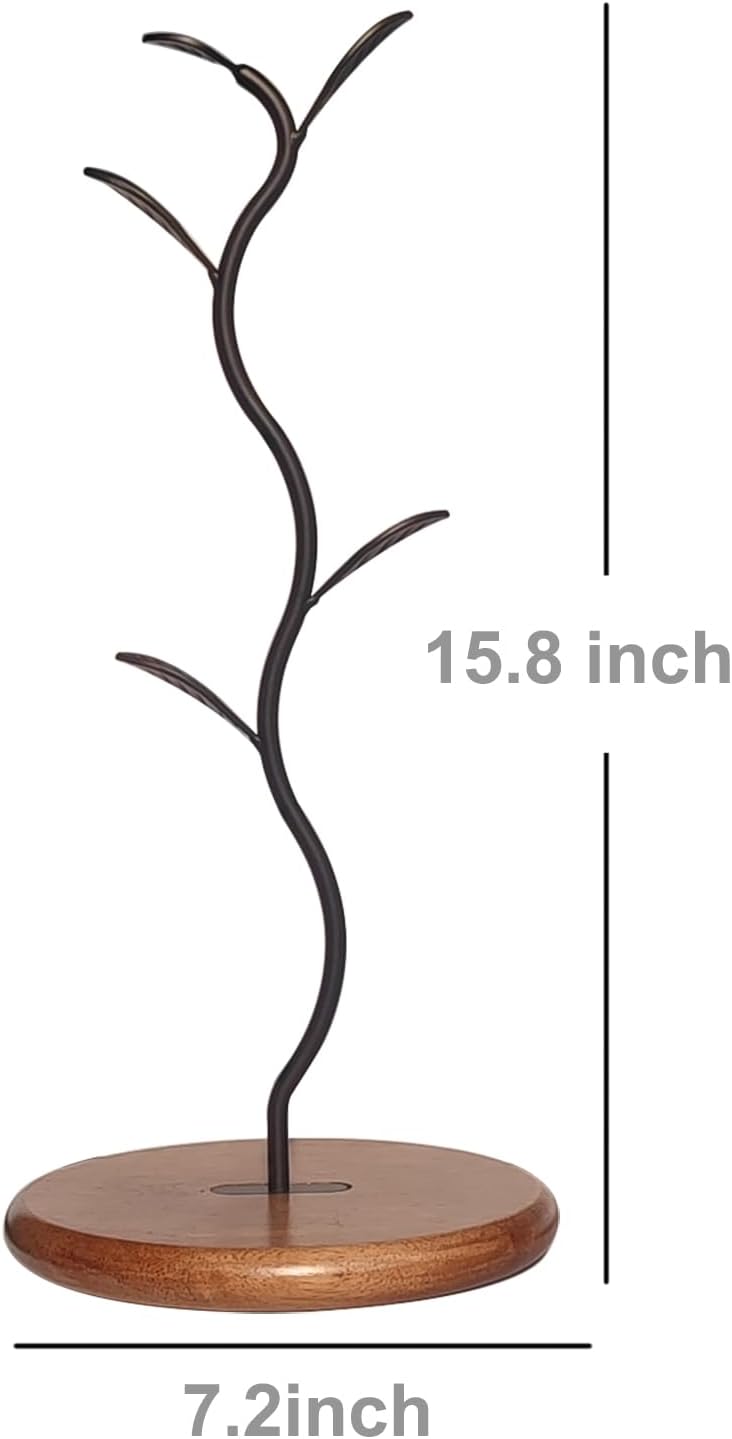 Coffee Mug Holder Tree Rack for Counter,Leaf Shaped Tea Cup Mug Holder Stand for Countertop,Perfect Coffee Bar