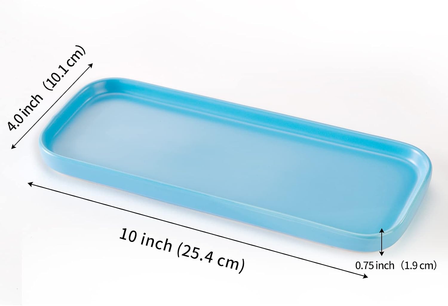 Ceramic Bathroom Tray / Blue