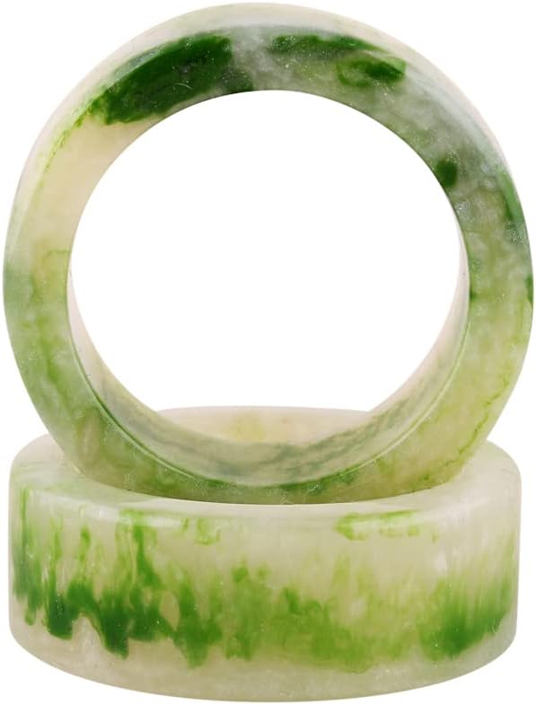 Alpha Living Home Epoxy Resin Napkin Rings, Pastel, Set of 12 | Glossy resin, 6 pastel colors 2 of each, 2x2x0.75 in
