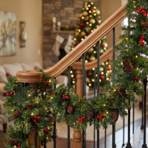 National Tree Company 9ft Pre-Lit Crestwood Spruce Christmas Garland