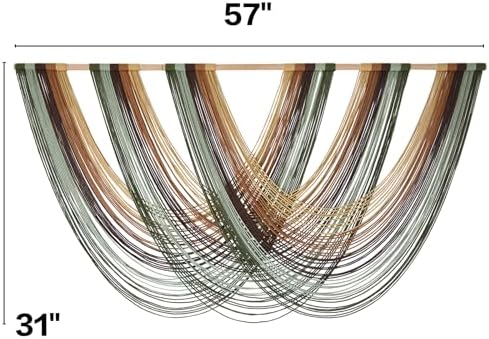 Macrame Wall Hanging Large Boho Wall Decor Yarn Wall Art Tapestry 57"W*31"L