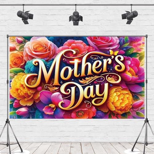 Mothers Day Backdrop Feliz Dia De Las Madres Decoration for Home