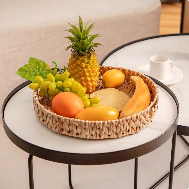 Round Woven Tray / Set of 2
