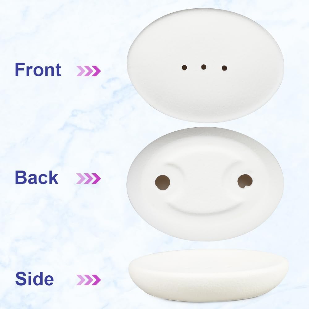 Non-Slip Soap Bar Holder for Shower / White