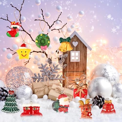 48Pcs Mini Christmas Hanging Ornaments for Tree,Festival Home Decor