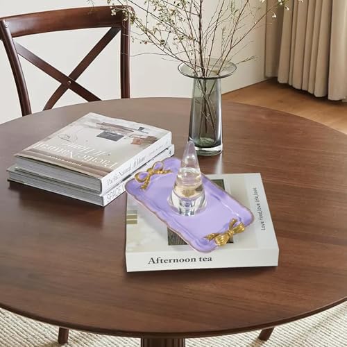 Warmtree Bow Jewelry Tray, Coquette Trinket Dish, Vanity Decor