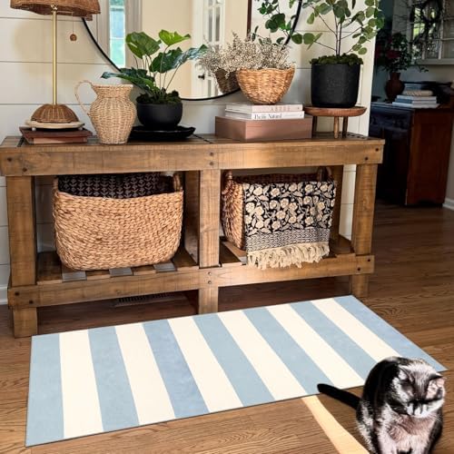 Front Door Mat Indoor Entrance - 2x4.3 Ft Washable Layered Doormat Outdoor Entrance Welcome Mat Front Porch Rug
