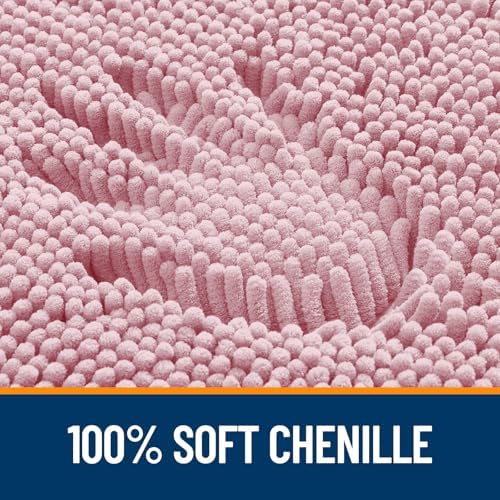 OLANLY Bathroom Runner Rugs 59x24, Extra Soft Absorbent Chenille Bath Rugs
