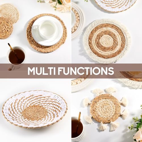 Boho Wall Basket Decor / A / Set of 7