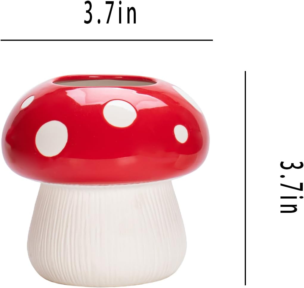 Toothbrush Holder / Mushroom Toothbrush Holder / Red