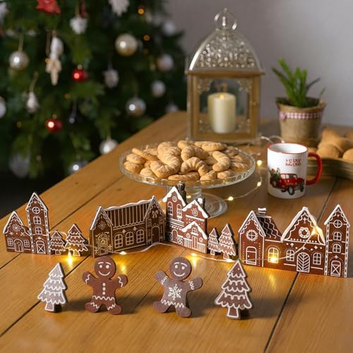 Colingmill 32'' Christmas Gingerbread Man Tabletop Wooden Decor Tree Sign