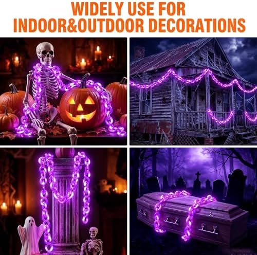 16.4 ft Halloween Chain Lights, Outdoor Halloween Lights