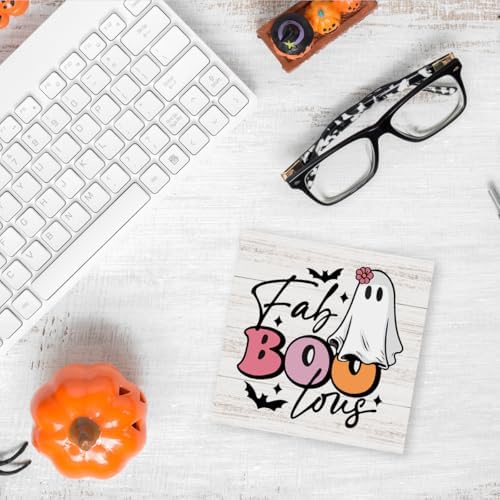Cute Halloween Decor Indoor Fab Boo Sign Ghost Decorations