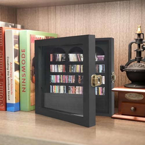 Anxiety Bookshelf Mini Books Display, Black