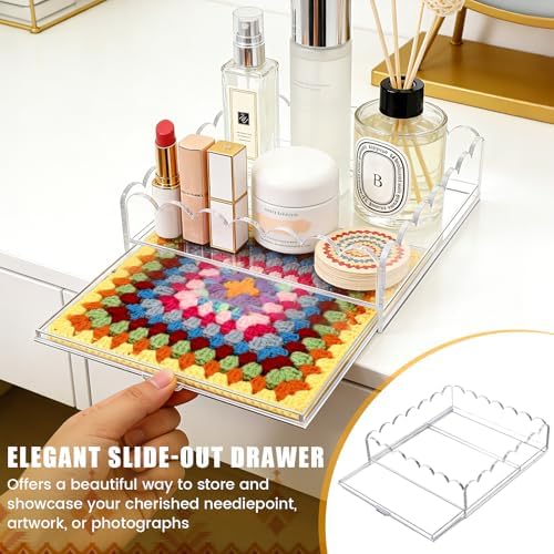 Acrylic Tray / Scalloped Acrylic Tray / 5 x 5 x 2 / Clear