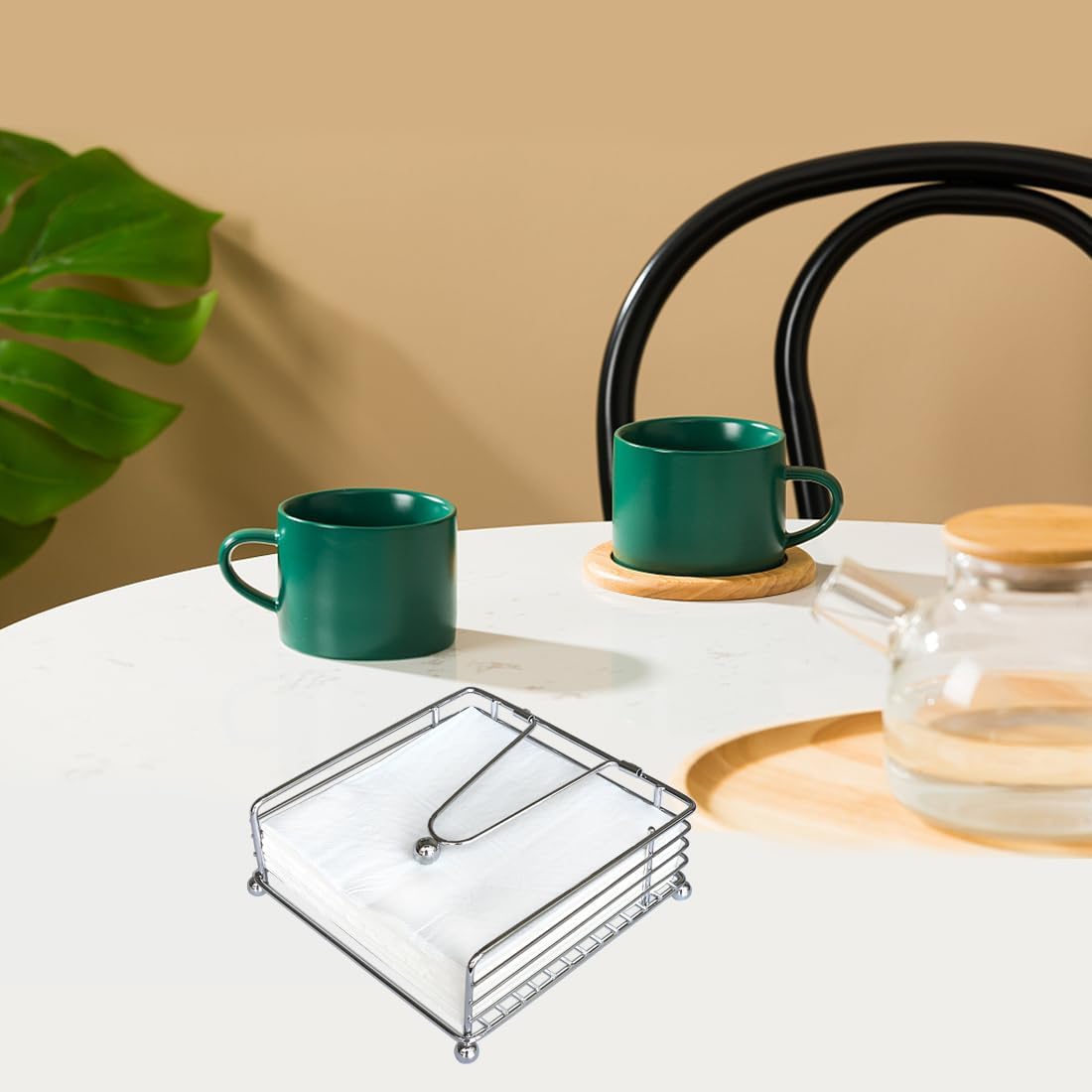 Napkin Holder / Square Cocktail Paper Holder of Elegant