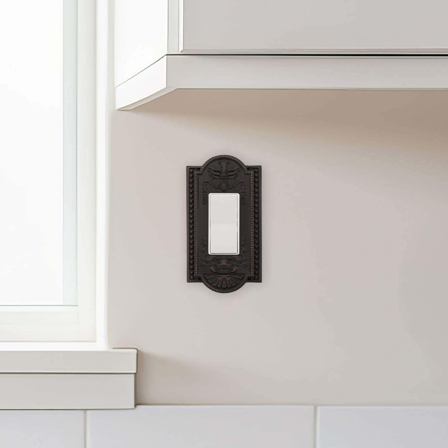 Nostalgic Warehouse Meadows Switch Plate with Single Rocker in Polished Brass