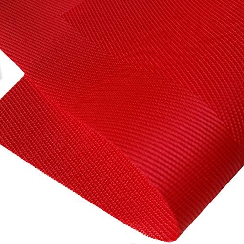 Vinyl Placemats Heat-Resistant Table Mats Washable Easy Clean Plastic Placemats for Dining Table Set of 4 (Red)