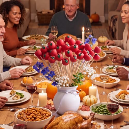 Soulchen 24 Pcs Fall Apple Table Decor Teacher Appreciation Gift