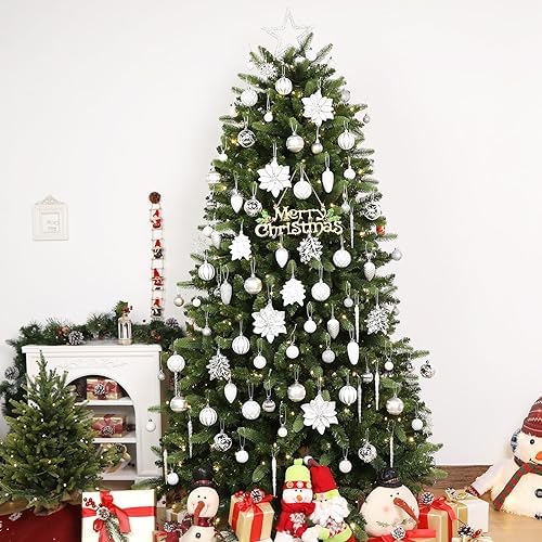 SHareconn 106 PCS Christmas Ball Ornaments for Christmas Tree Decorations