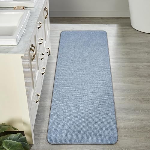 Bosap Bath Mat,Ultra Thin Bathroom Runner Rugs,Large Bath Mats for Bathroom,Quick Dry,Non-Slip,Machine Washable,Low