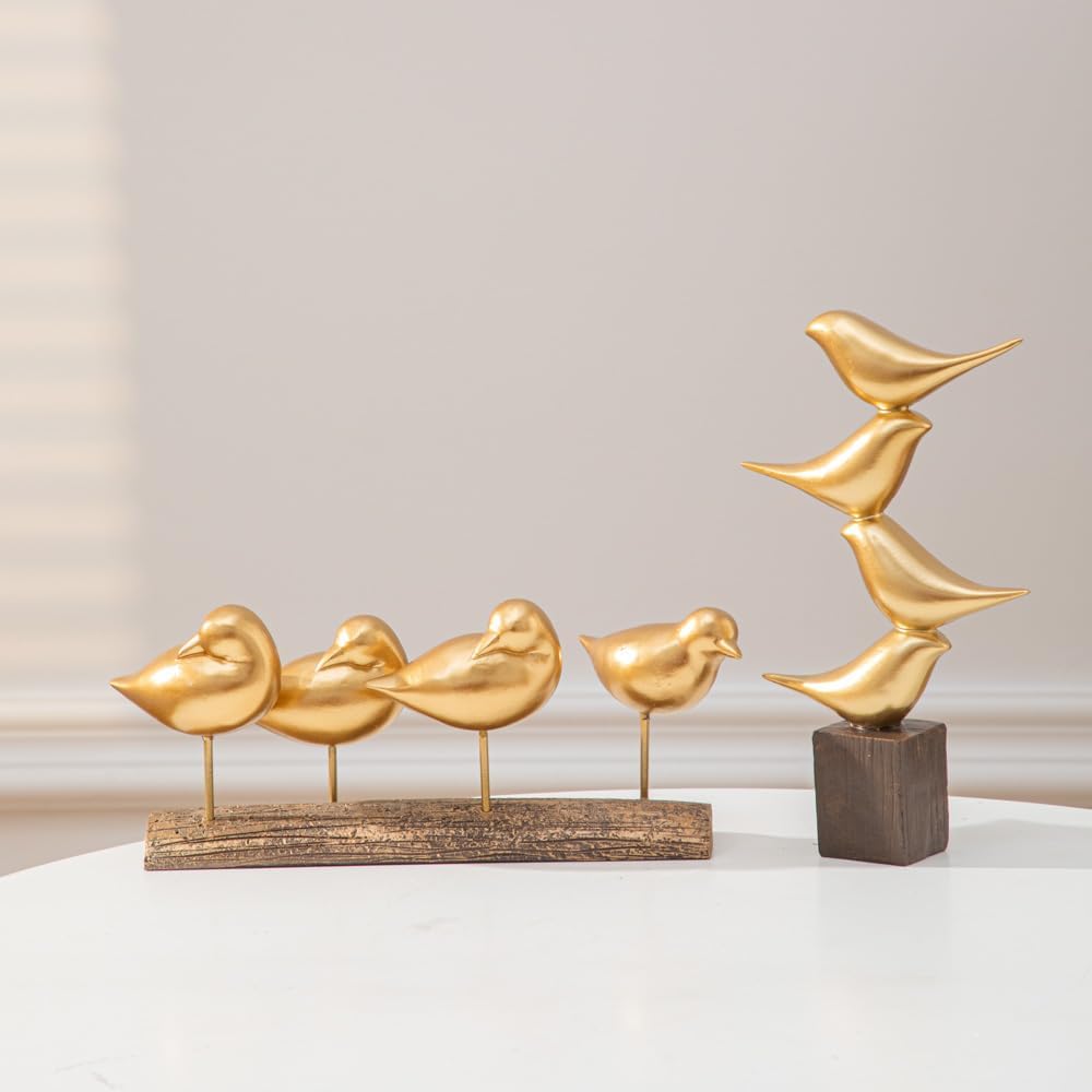 Gold Bird Statue Decorative Accessories / A51525 Gold