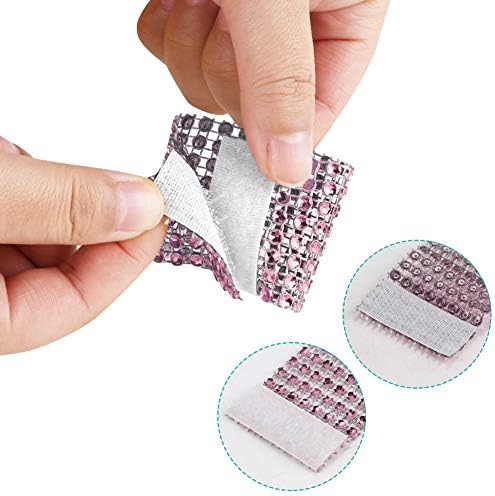 Accmor 100pcs Napkin Rings, Pink Napkin Rings Buckles