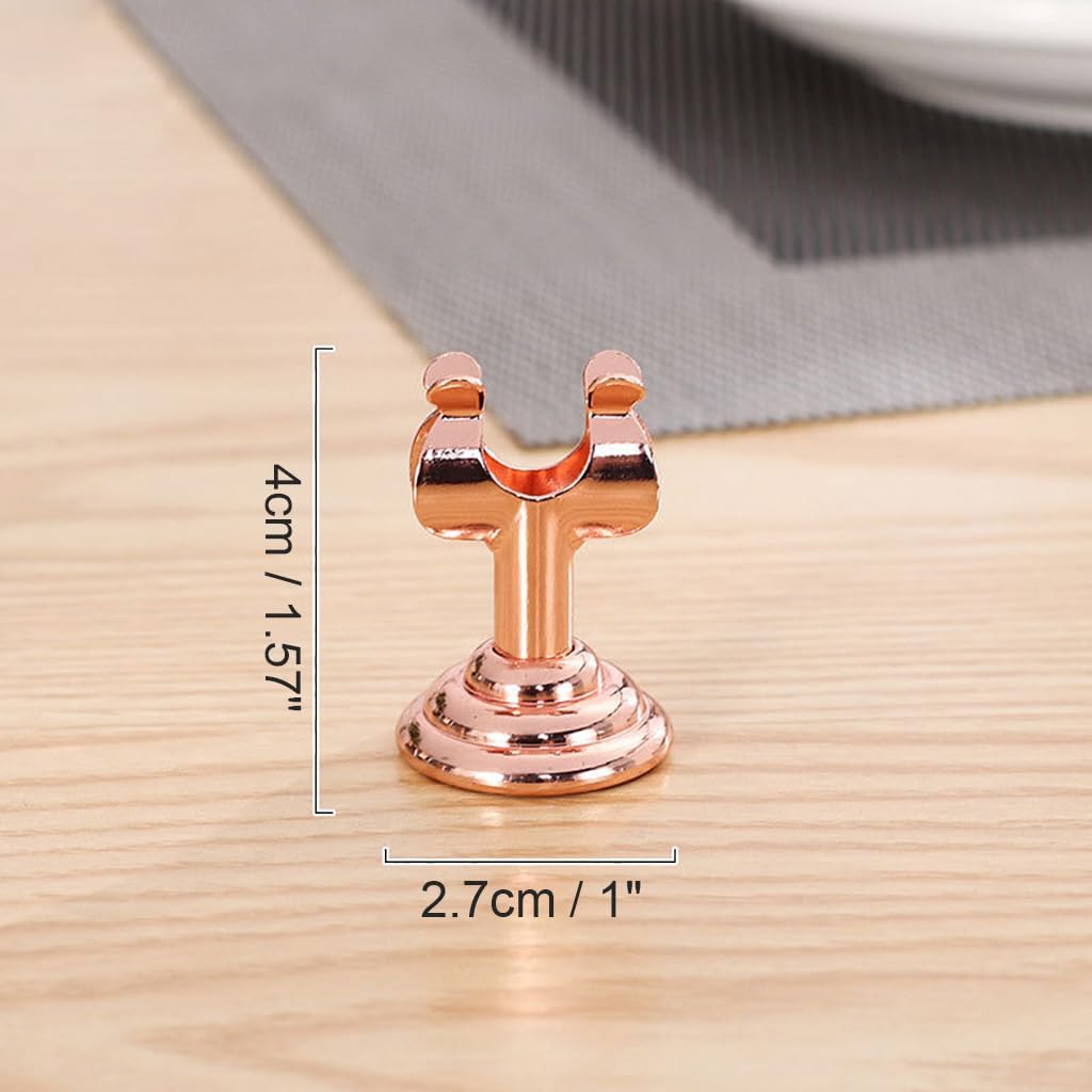 Small Size Table Number Holders,Stainless Steel Place Card Holder for Photos Food Signs Weddings Restaurants